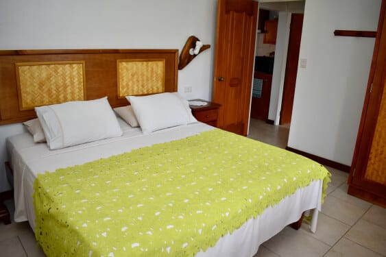 master bedroom with King bed alternate angle